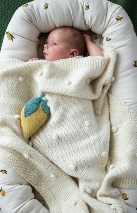 babyteppe strikkeoppskrift