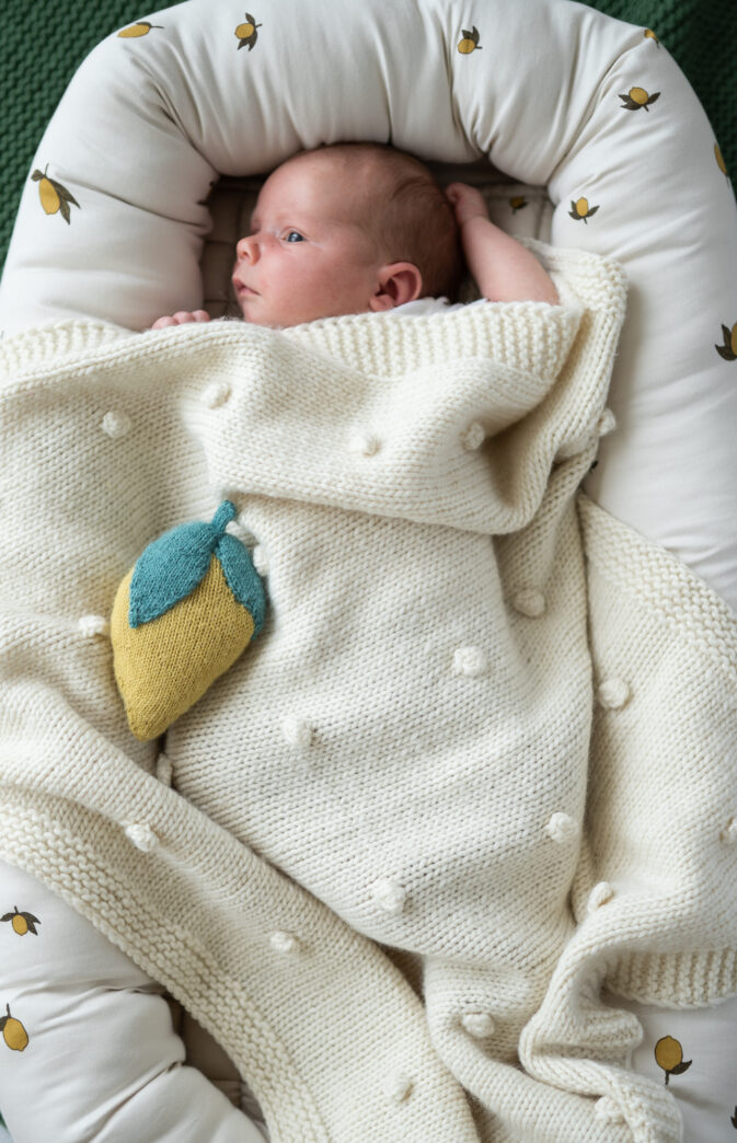 babyteppe strikkeoppskrift