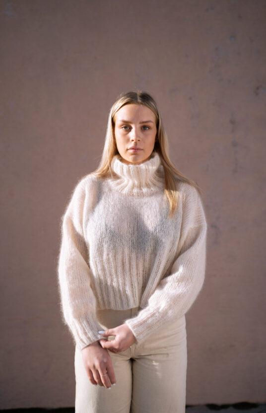 mohairgenser dame oppskrift