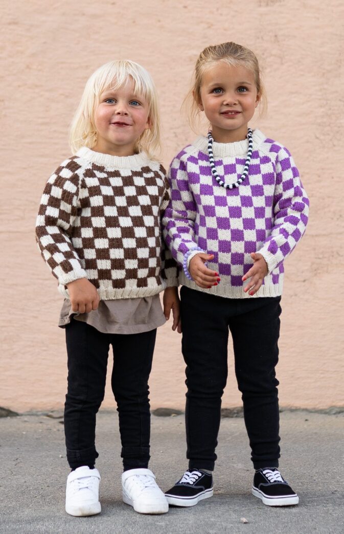 strikk til jente strikk til gutt genser i merinoull