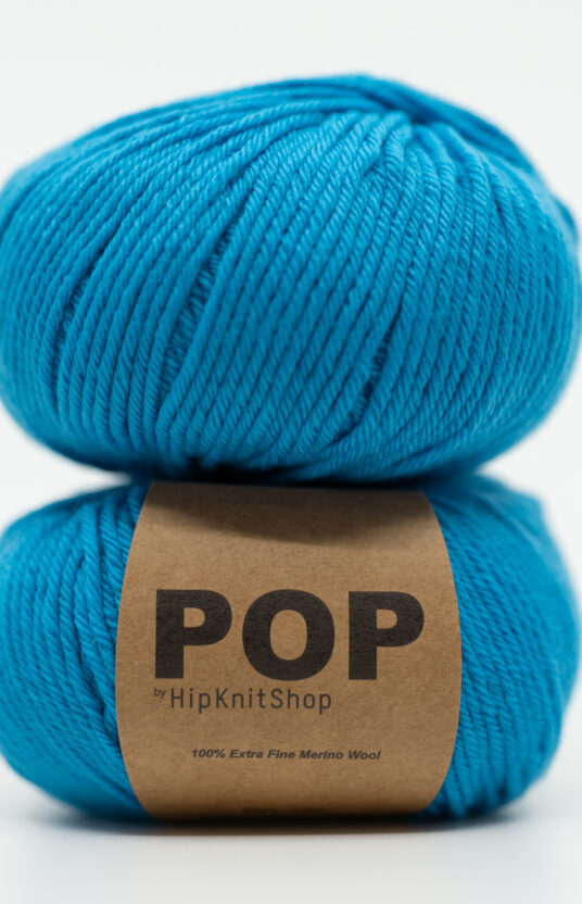 bright blue merino yarn