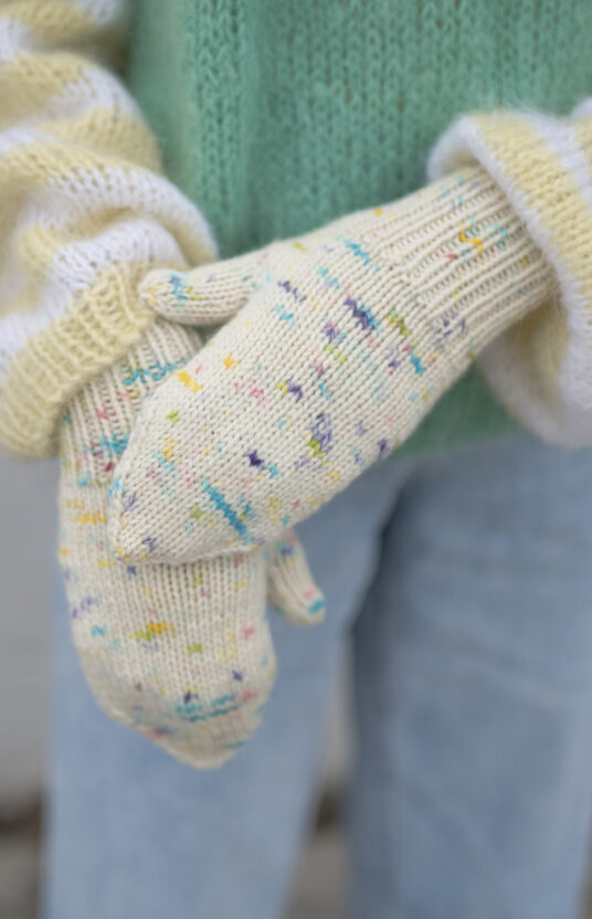 knitting pattern easy mittens kids