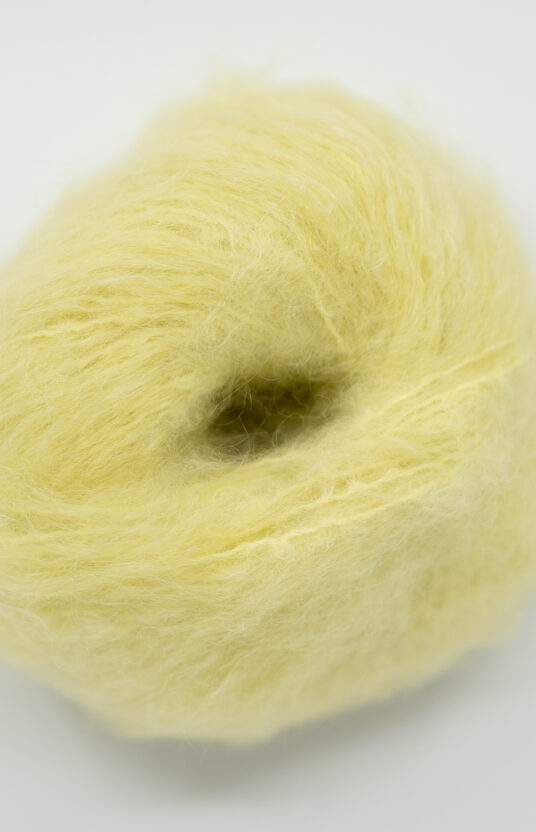 Lime Yellow Fluff mohair