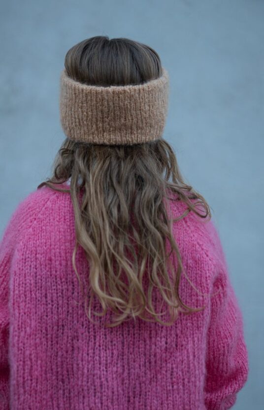 pannebånd strikkeoppskrift mohair