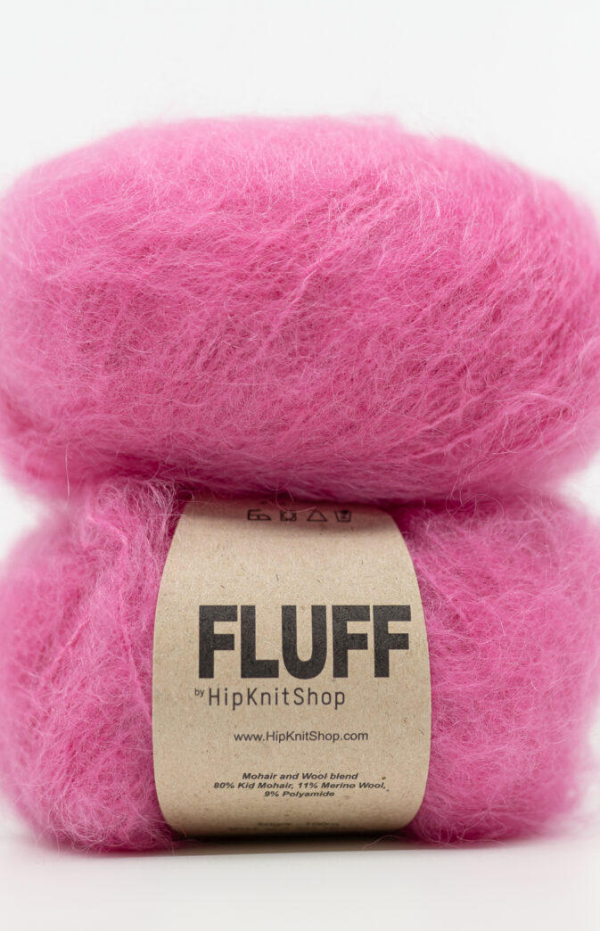 Fluff mohair pink Bubblegum