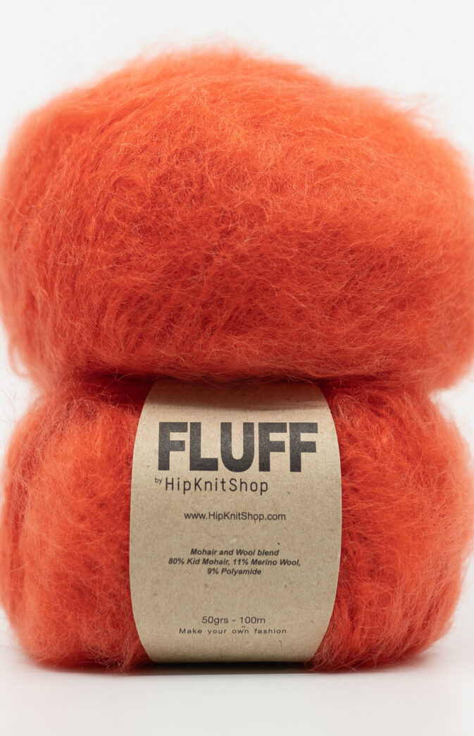 red mohair yarn