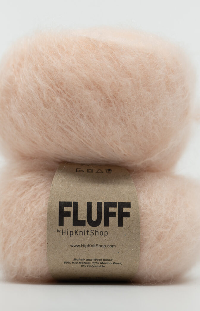 kremfarget mohair garn