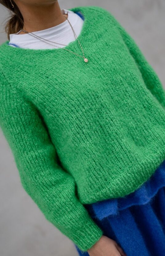 mohair genser strikk oppskrift