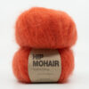 rød mohair garn
