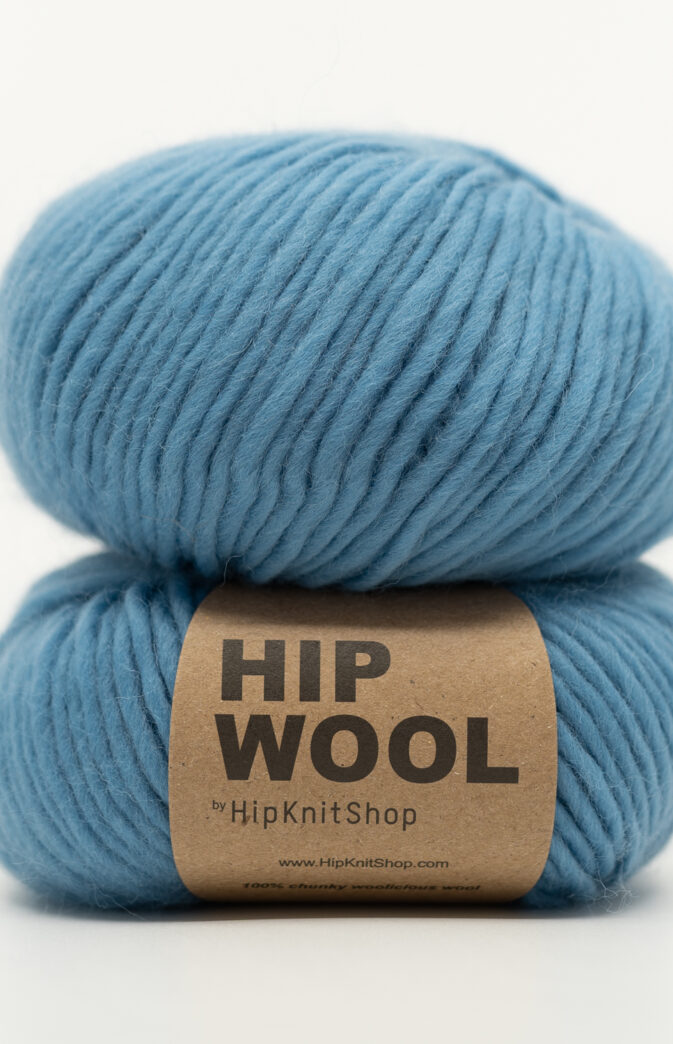 garn mellomblå  Hip wool