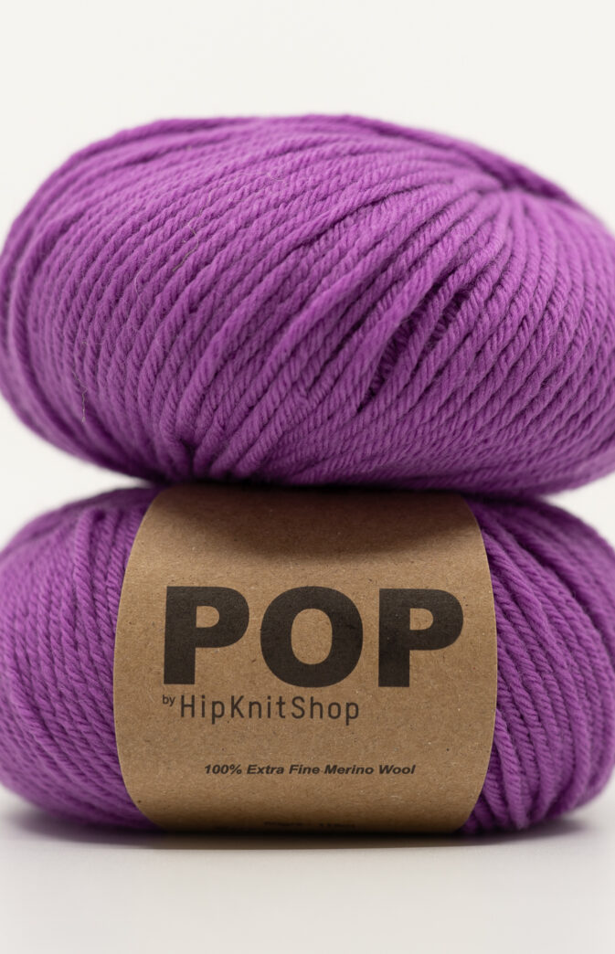 purple merino wool pop