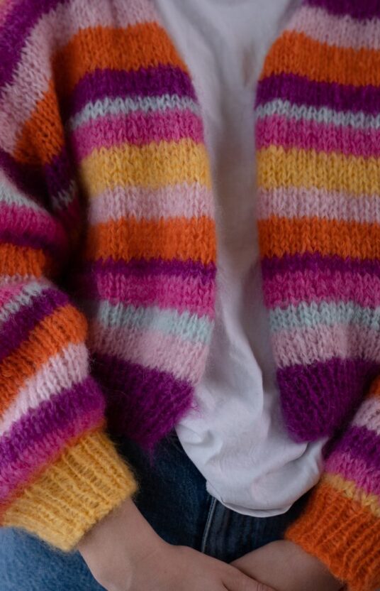 stripejakke dame oppskrift