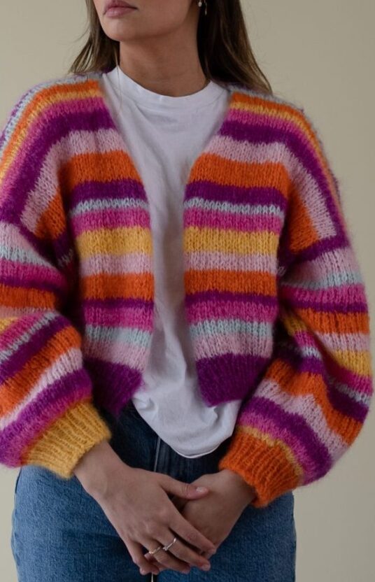stripejakke oppskrift dame