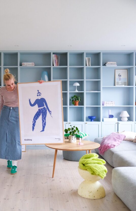 stor plakat bildevegg