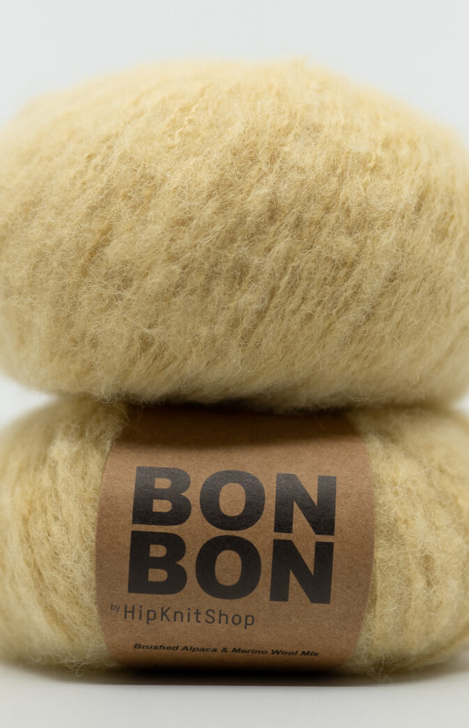 yellow yarn brushed alpaca