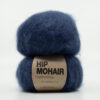 mohair garn mørk blå hip mohair