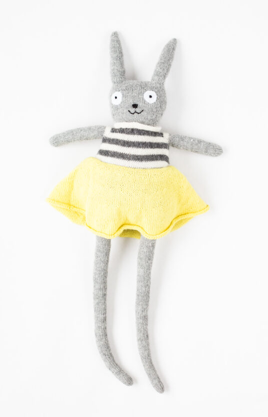 knitted bunny toy