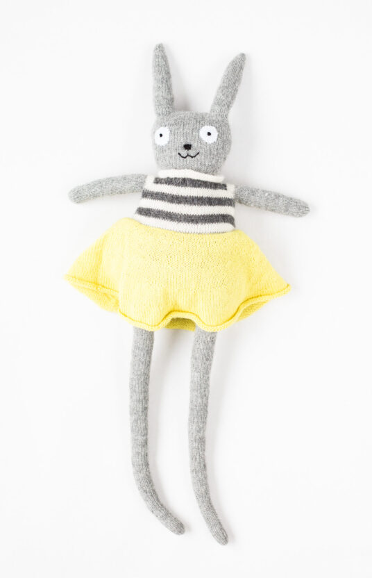 knitted bunny toy