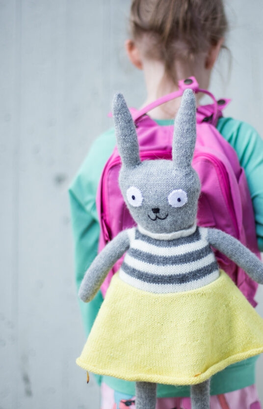 knitted bunny toy