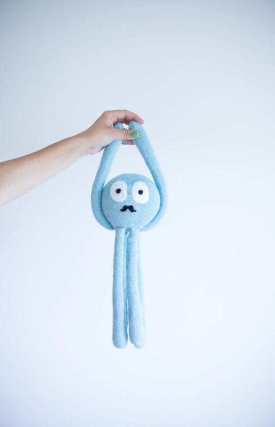 Handmade toy octopus