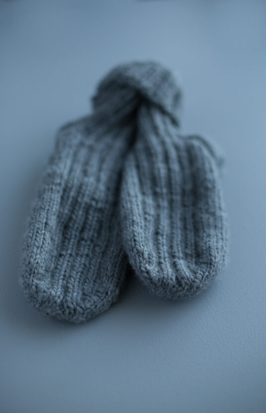 ribbed knitted socks