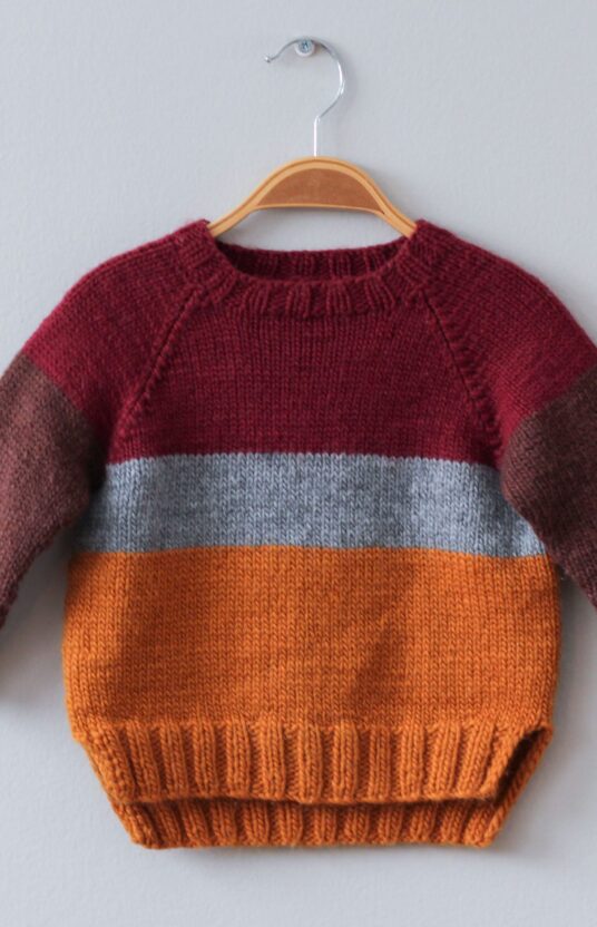 knitting pattern sweater kids