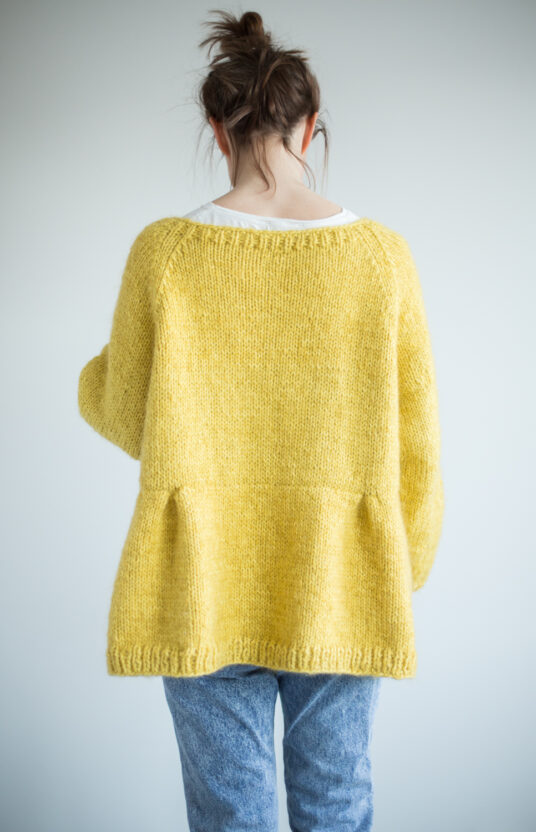 knitting pattern long jacket women