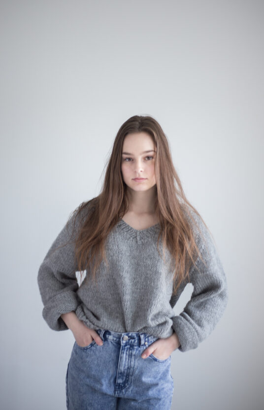 v neck sweater knitting pattern women