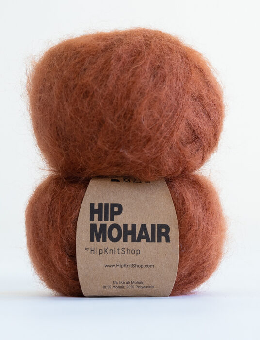 mohair yarn chestnut brown