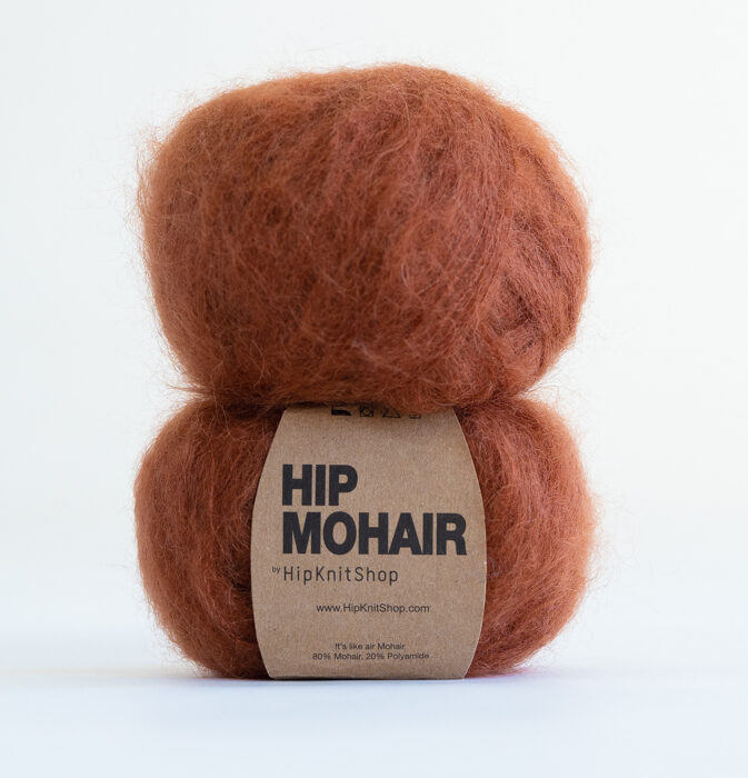 mohair yarn chestnut brown