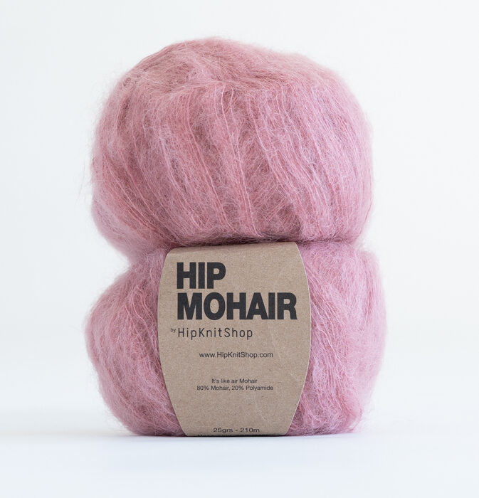 blush pink mohair yarn