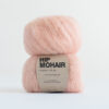 peach colored yarn mohair