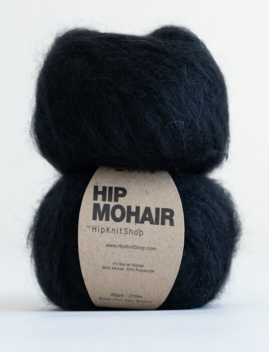 black mohair yarn