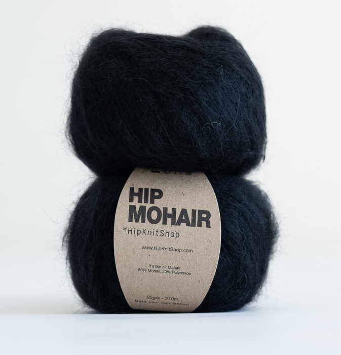 black mohair yarn
