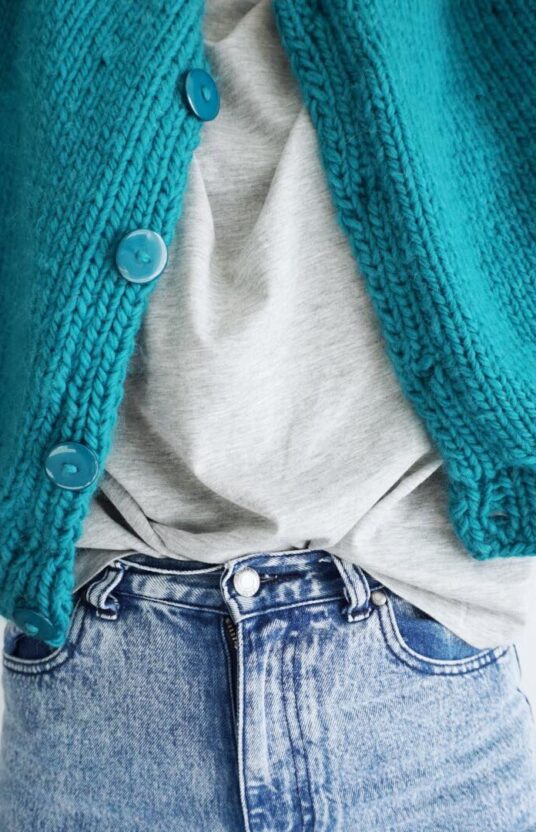chunky cardigan women knitting pattern