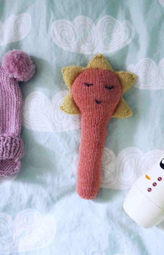baby rattle toy knitting pattern
