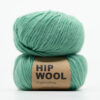 green colored yarn