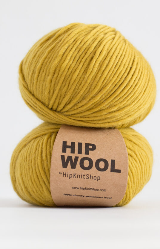 Honey ochre colored yarn