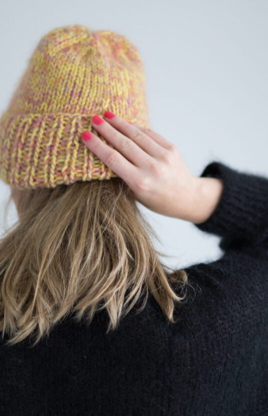 colorful beanie knitting pattern