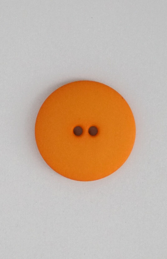 orange matt plastic button