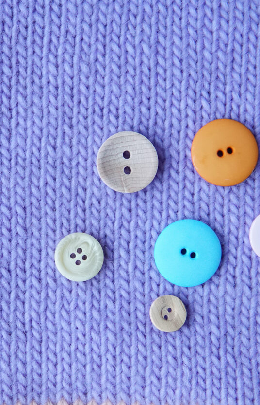 orange matt plastic button