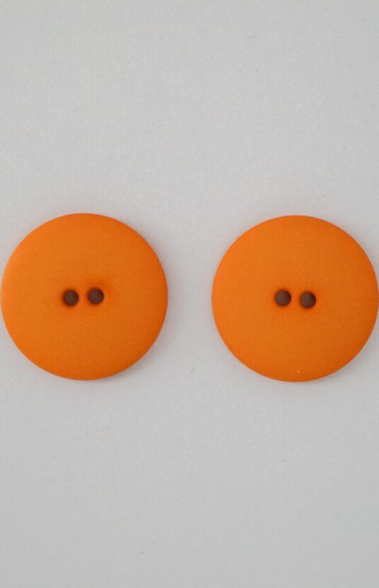 orange matt plastic button
