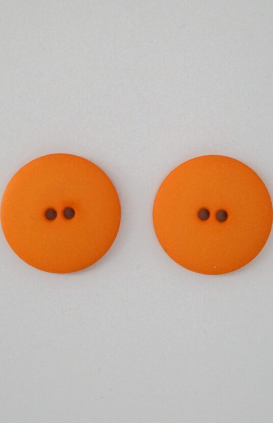 orange matt plastic button