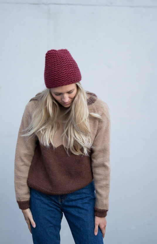 easy knitting pattern beanie