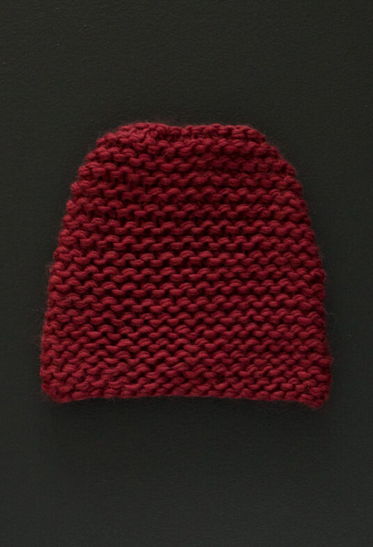 Easy beanie knitting pattern