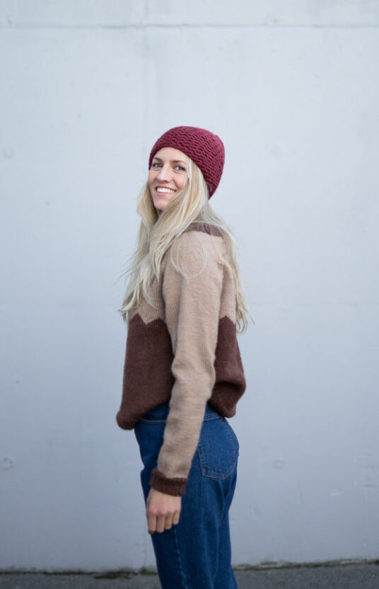 knitted banie pattern beginners