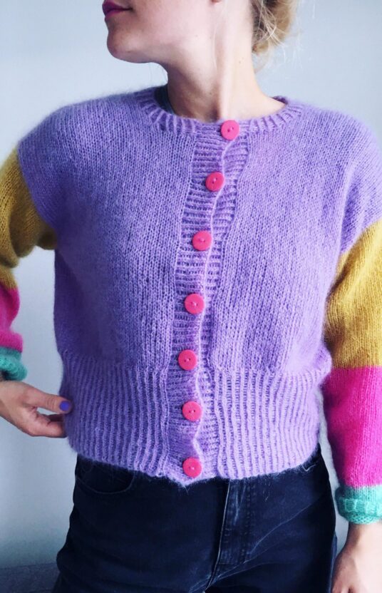 cardigan strikkeoppskrift