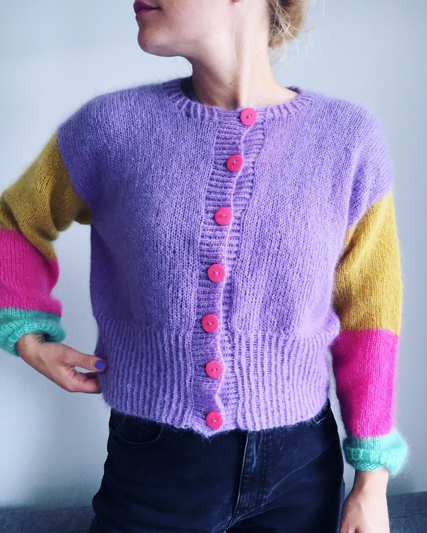 cardigan strikkeoppskrift