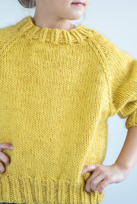knitted sweater girls pattern