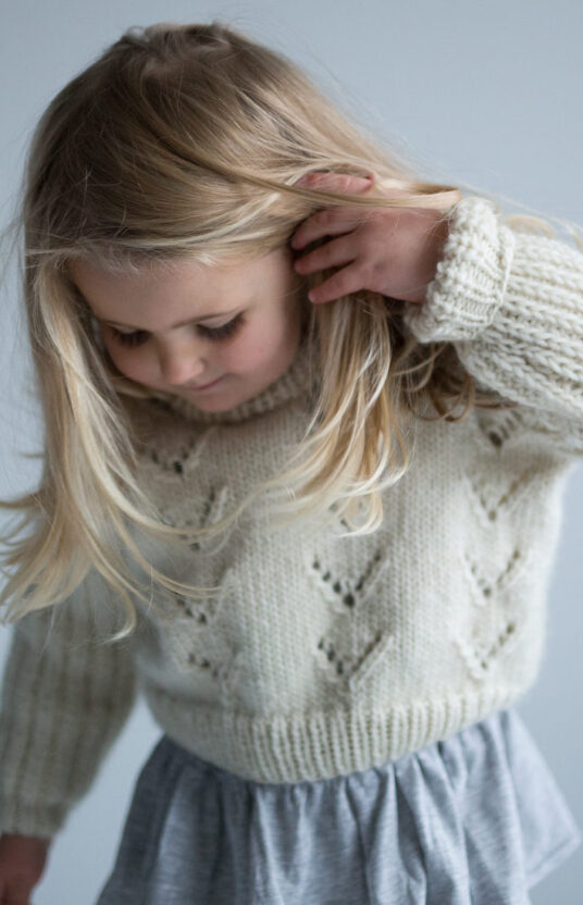 knitting pattern girls sweater